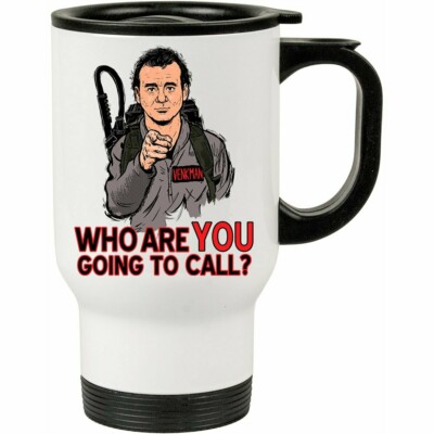 Caneca Térmica Caça Fantasma Venkman 500ml Branca