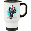 Caneca Térmica Capitão America V01 500ml Branca
