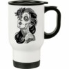 Caneca Térmica Caveira Mexicana Dia Da Morta 500ml Branca