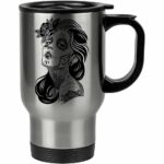 Caneca Térmica Caveira Mexicana Dia da Morta 500ml Inox