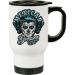 Caneca Térmica Caveira Mexicana Greaser 500ml Branca