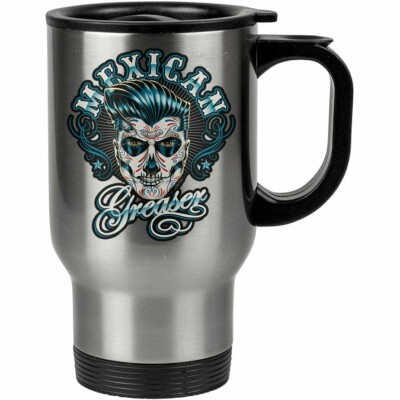 Caneca Térmica Caveira Mexicana Greaser 500ml Inox