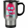 Caneca Térmica Caveira Pirata Neon Music 500ml Inox
