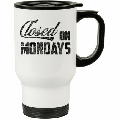 Caneca Térmica Closed On Mondays 500ml Branca