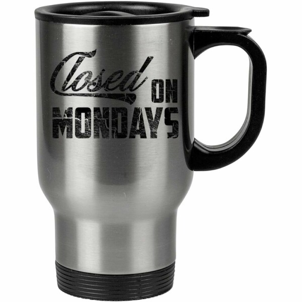 Caneca Térmica Closed On Mondays 500ml Inox
