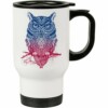 Caneca Térmica Coruja Guerreira Da Noite 500ml Branca