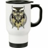 Caneca Térmica Coruja Olhos De Quem Vê 500ml Branca