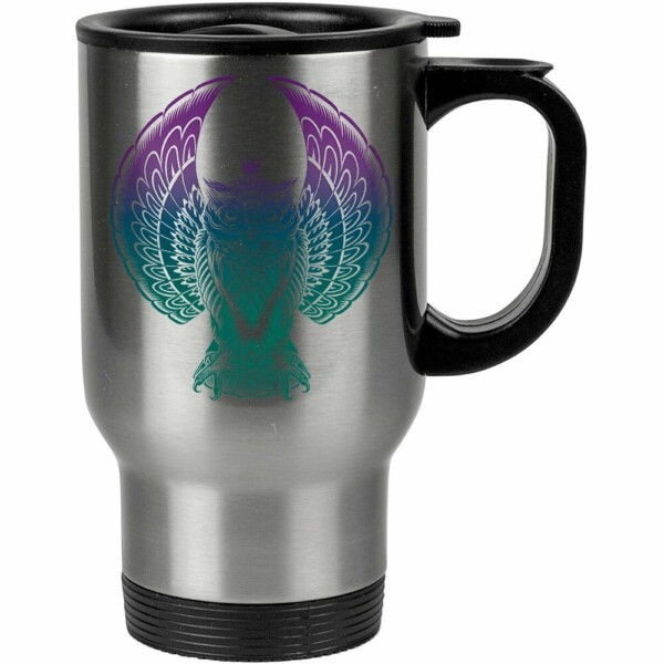Caneca Térmica Coruja Rei 500ml Inox