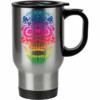 Caneca Térmica Caveira Arco-íris 500ml Inox