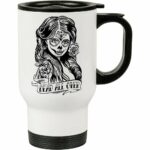 Caneca Térmica Dead All Over Zombie Comic 500ml Branca