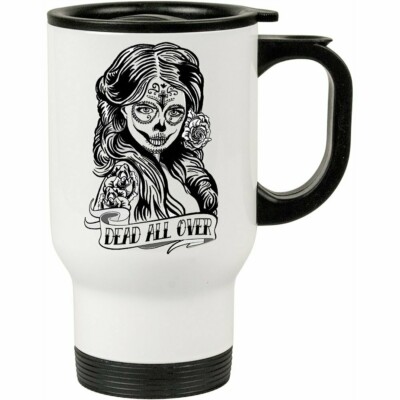 Caneca Térmica Dead All Over Zombie Comic 500ml Branca