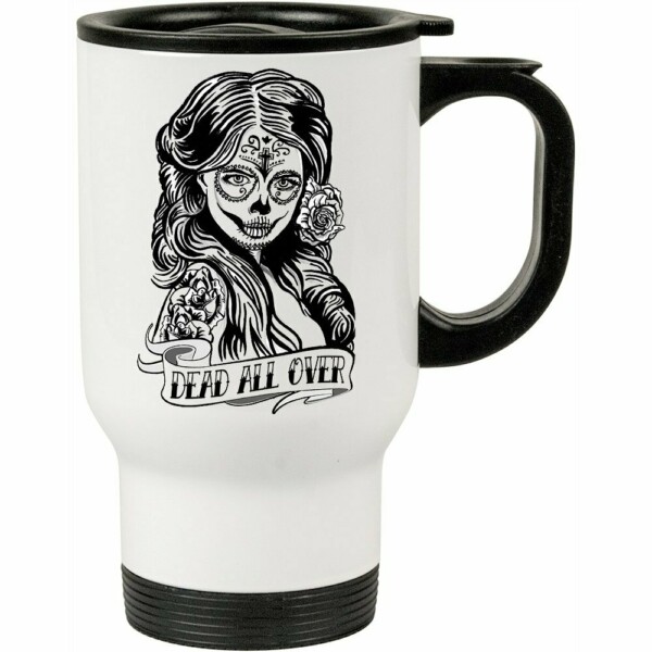 Caneca Térmica Dead All Over Zombie Comic 500ml Branca