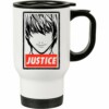 Caneca Térmica Death Note Light Yagami Kira 500ml Branca