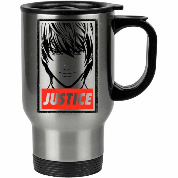 Caneca Térmica Death Note Light Yagami Kira 500ml Inox