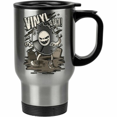 Caneca Térmica Disco De Vinil De Volta 500ml Inox