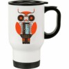 Caneca Térmica Dj Coruja Mesa De Som 500ml Branca