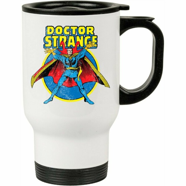 Caneca Térmica Doutor Estranho V04 500ml Branca