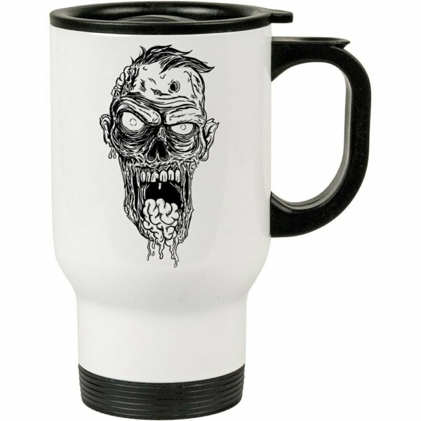 Caneca Térmica Está Vivo O Zombie 500ml Branca