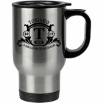 Caneca Térmica Personalizada Brasão V01 Com Nome 500ml Inox