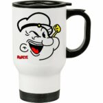 Caneca Térmica Popeye O Marinheiro V01 500ml Branca