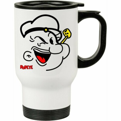 Caneca Térmica Popeye O Marinheiro V01 500ml Branca