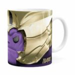 Caneca Thanos 3d Print Vingadores Branca