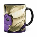 Caneca Thanos 3d Print Vingadores Preta