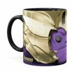 Caneca Thanos 3d Print Vingadores Preta