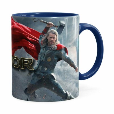 Caneca Thor Filme 3d Print Azul Escuro