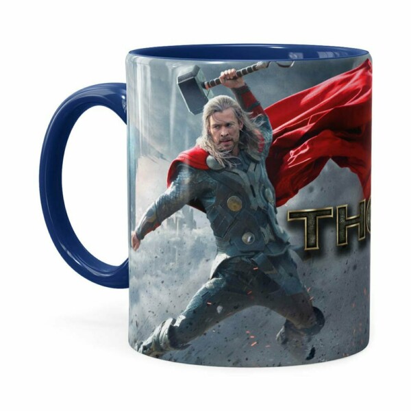 Caneca Thor Filme 3d Print Azul Escuro