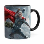 Caneca Thor Filme 3d Print Preta