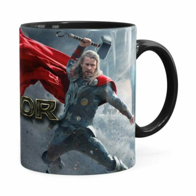 Caneca Thor Filme 3d Print Preta