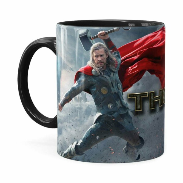Caneca Thor Filme 3d Print Preta