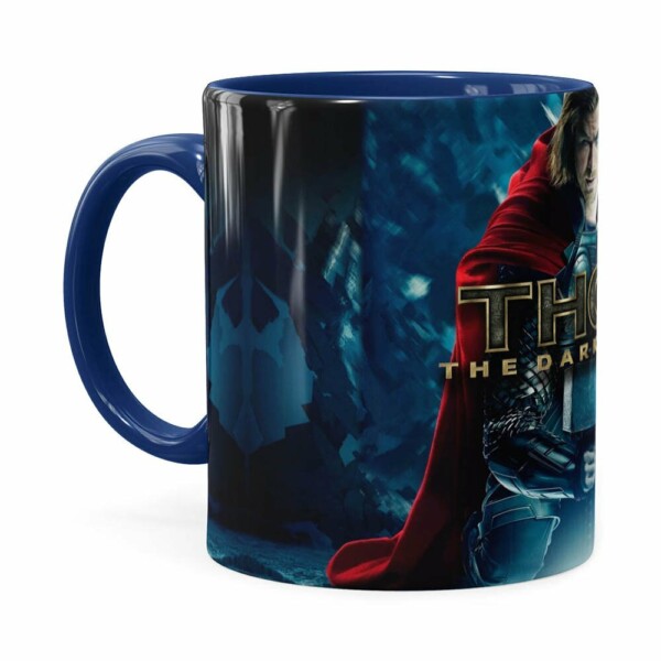 Caneca Thor The Dark World Filme Azul Escuro