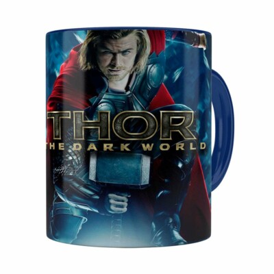 Caneca Thor The Dark World Filme Azul Escuro