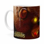 Caneca Tibbers 3d Print League Of Legends Branca
