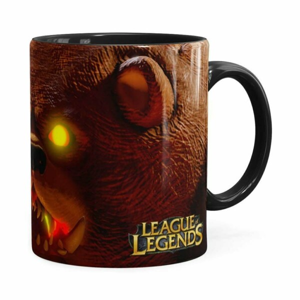 Caneca Tibbers 3d Print League Of Legends Preta
