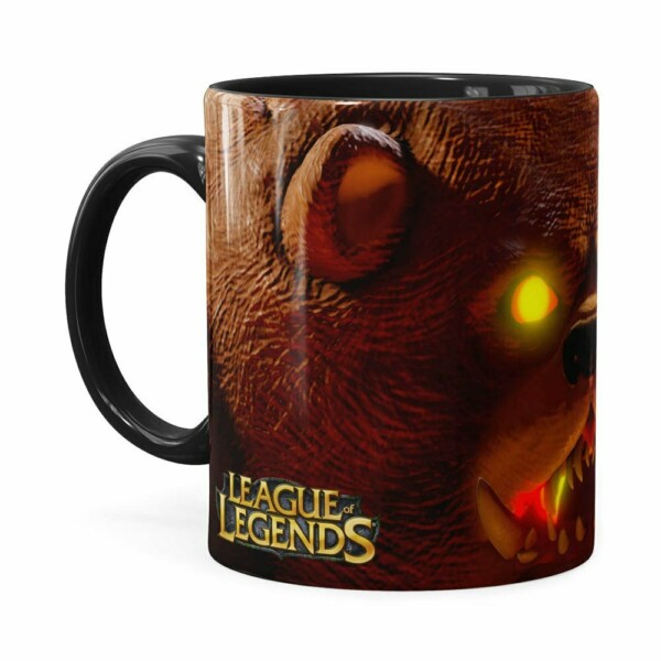Caneca Tibbers 3d Print League Of Legends Preta