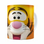 Caneca Tigrão 3d Print Turma Do Pooh Branca