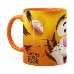 Caneca Tigrão 3d Print Turma Do Pooh Laranja