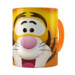 Caneca Tigrão 3d Print Turma Do Pooh Laranja