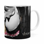 Caneca Venom 3d Print Spider-man Branca