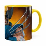Caneca Wolverine Logan X-men 3d Print Amarela