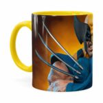 Caneca Wolverine Logan X-men 3d Print Amarela