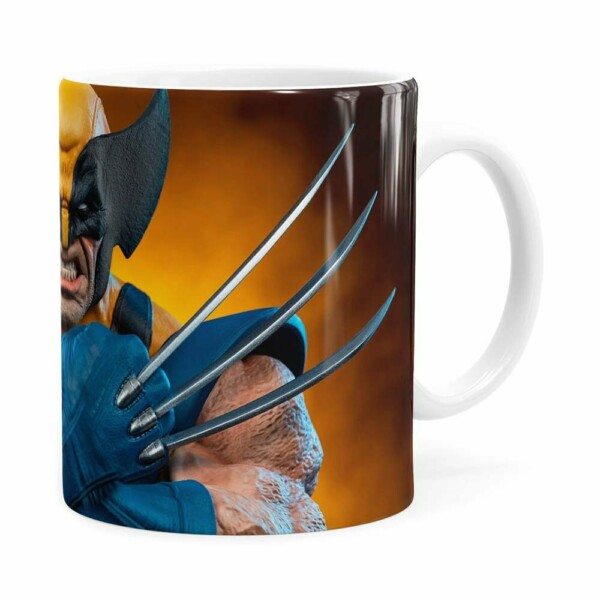 Caneca Wolverine Logan X-men 3d Print Branca