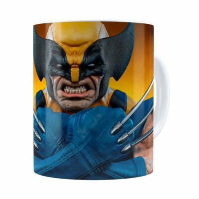 Caneca Wolverine Logan X-men 3d Print Branca
