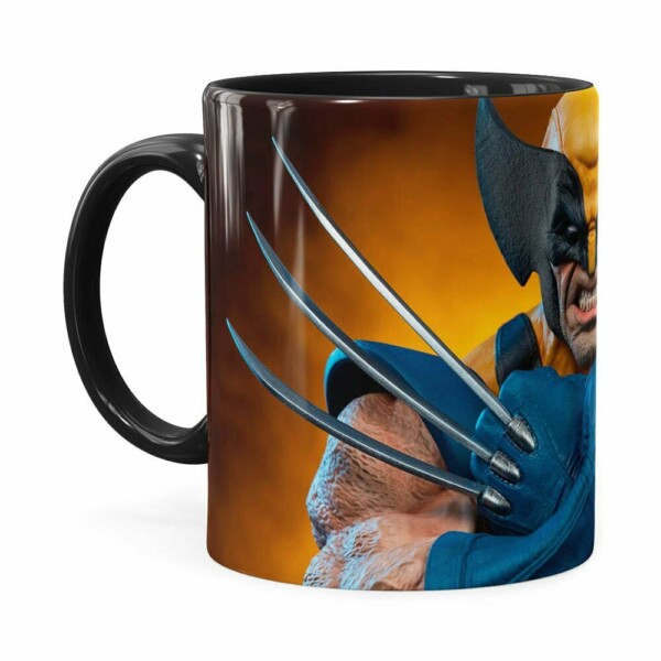 Caneca Wolverine Logan X-men 3d Print Preta