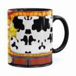 Caneca Woody 3d Print Corpinho Toy Story Preta