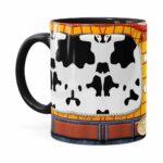 Caneca Woody 3d Print Corpinho Toy Story Preta