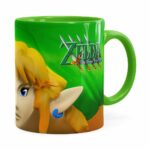 Caneca Zelda 3d Print Games Verde Claro